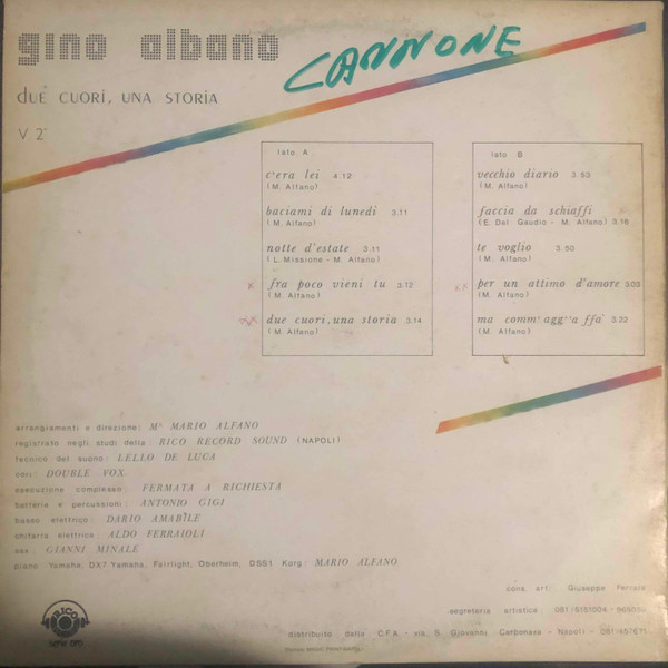 Gino Albano - Due Cuori, Una Storia | Rico Record (FC 008) - 2 Gino Albano - Due Cuori, Una Storia | Rico Record (FC 008) - 2