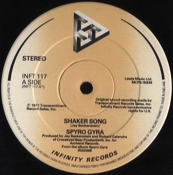 Spyro Gyra - Shaker Song | Infinity Records (INFT 117) - 2