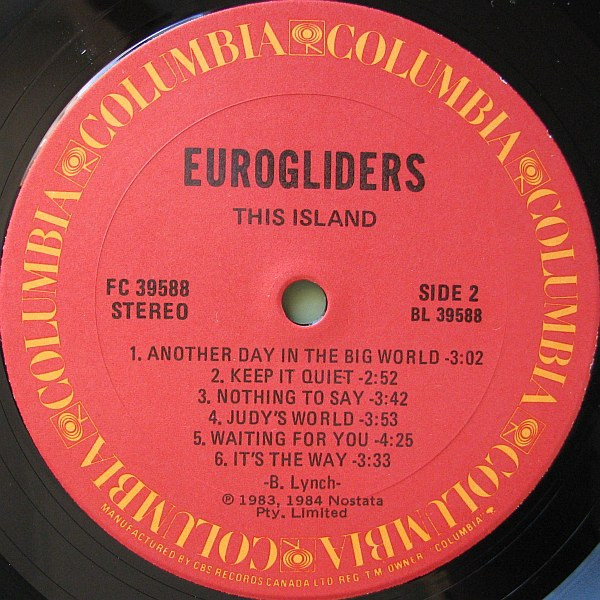 Eurogliders - This Island | Columbia (FC 39588) - 4
