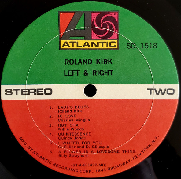 Roland Kirk - Left & Right | Atlantic (SD 1518) - 4