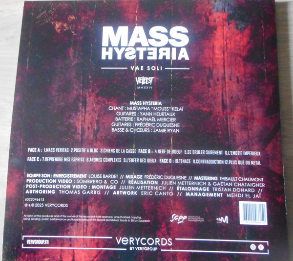 Mass Hysteria - Vae Soli (Hellfest MMXXIV) | Verycords (6022046615) - 2