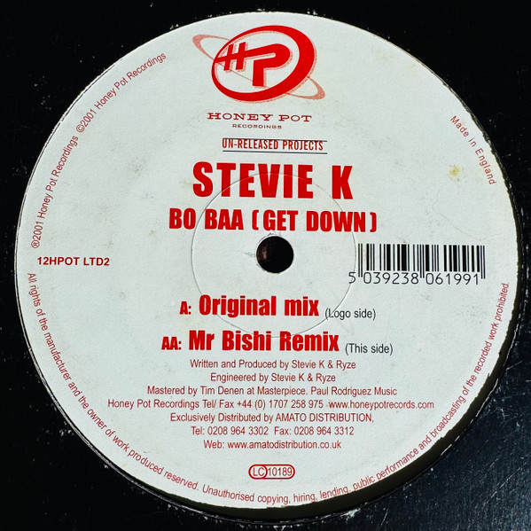 Steve Knight - Bo Baa (Get Down) | Honey Pot Recordings (12HPOT LTD2)