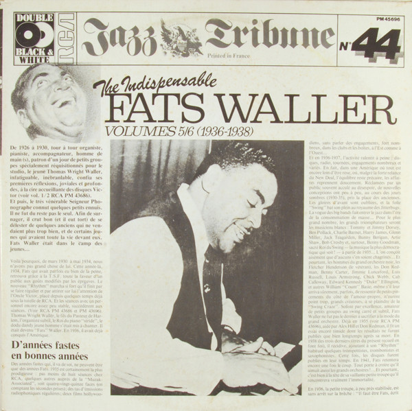 Fats Waller - The Indispensable Fats Waller - Volumes 5/6 (1936-1938) | RCA (PM 45696)