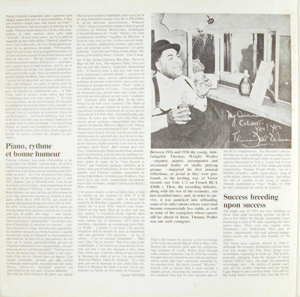 Fats Waller - The Indispensable Fats Waller - Volumes 5/6 (1936-1938) | RCA (PM 45696) - 3 Fats Waller - The Indispensable Fats Waller - Volumes 5/6 (1936-1938) | RCA (PM 45696) - 3