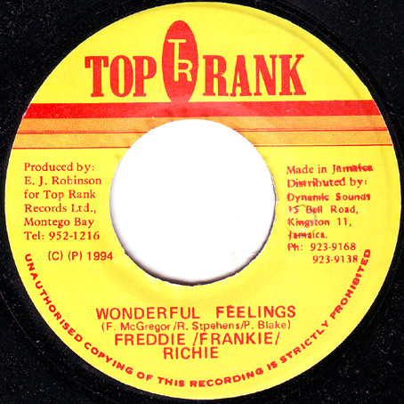 Freddie McGregor / Frankie Paul / Richie Stephens - Wonderful Feelings | Top Rank (none) - main