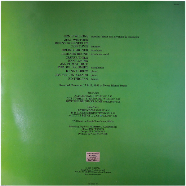 Ernie Wilkins Almost Big Band - On The Roll | SteepleChase (SCS 1225) - 2