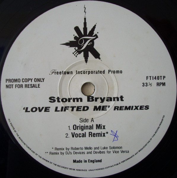 Storm Bryant - Love Lifted Me (Remixes) | Freetown Inc (FTI40TP) Storm Bryant - Love Lifted Me (Remixes) | Freetown Inc (FTI40TP)