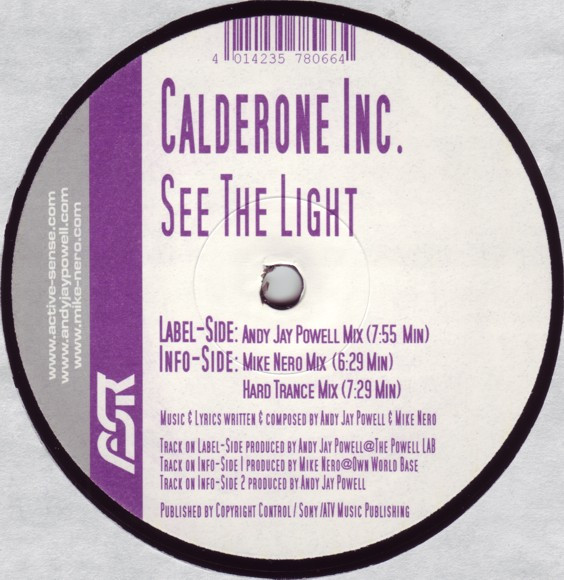 Calderone - See The Light | Active Sense Records (asr005) - main