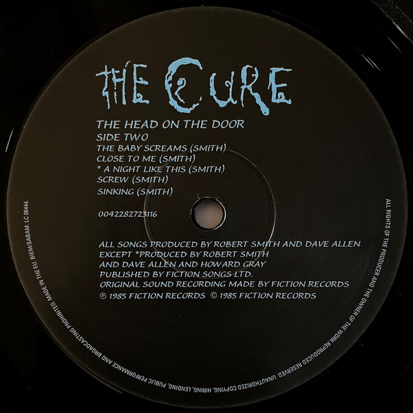The Cure - The Head On The Door | Fiction Records (0042282723116) - 4 The Cure - The Head On The Door | Fiction Records (0042282723116) - 4