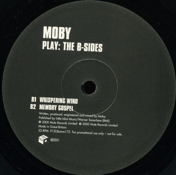 Moby - Play: The B-Sides | Mute (P12LStumm172) - 4