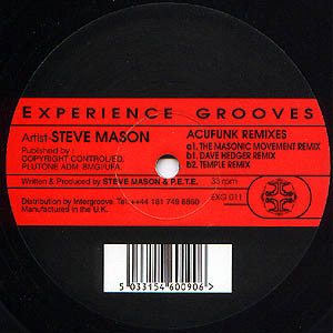 Steve Mason - Acufunk Remixes | Experience Grooves (EXG 011)