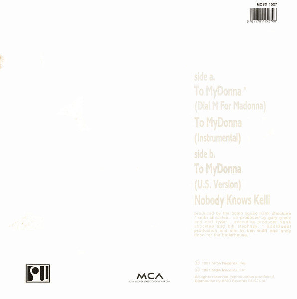 Young Black Teenagers - To My Donna (Remix) | MCA Records (MCSX 1527) - 2