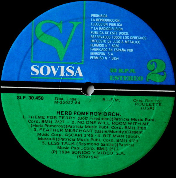 The Herb Pomeroy Orchestra - Herb Pomeroy Orchestra | SOVISA (SLP. 30.450) - 4