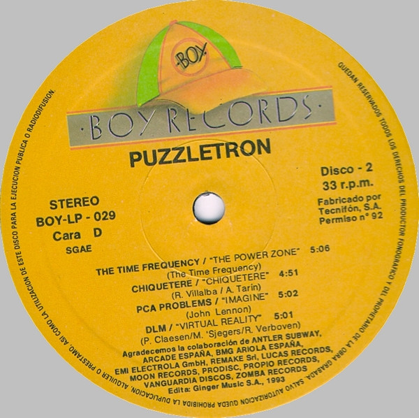 Various - Puzzletron | Boy Records (BOY-LP - 029) - 3 Various - Puzzletron | Boy Records (BOY-LP - 029) - 3
