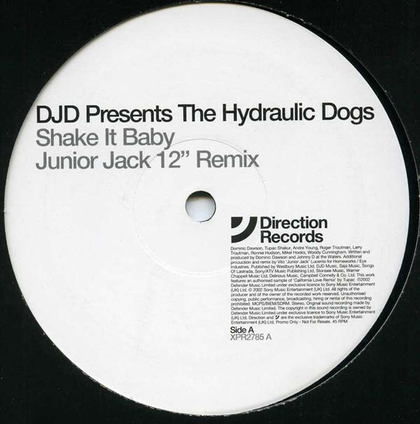 The Hydraulic Dogs - Shake It Baby | Direction Records (XPR2785) - main