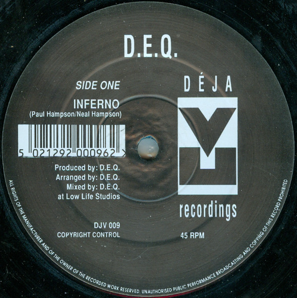 DEQ - Inferno | Déja Vu Recordings (DJV 009) - main
