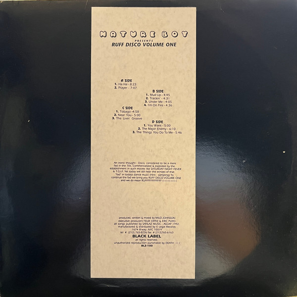 Nature Boy - Ruff Disco Volume One | Black Label (BLZ-100) - main