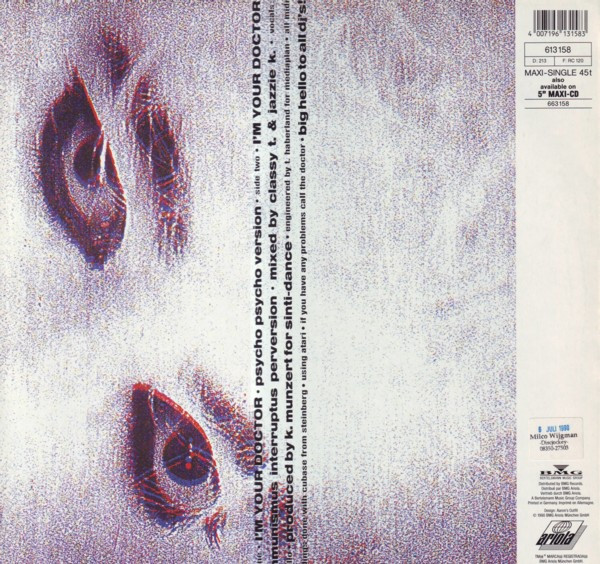 Silicon Dream - I'm Your Doctor (Ganz In Weiß) | Ariola (613 158) - 4