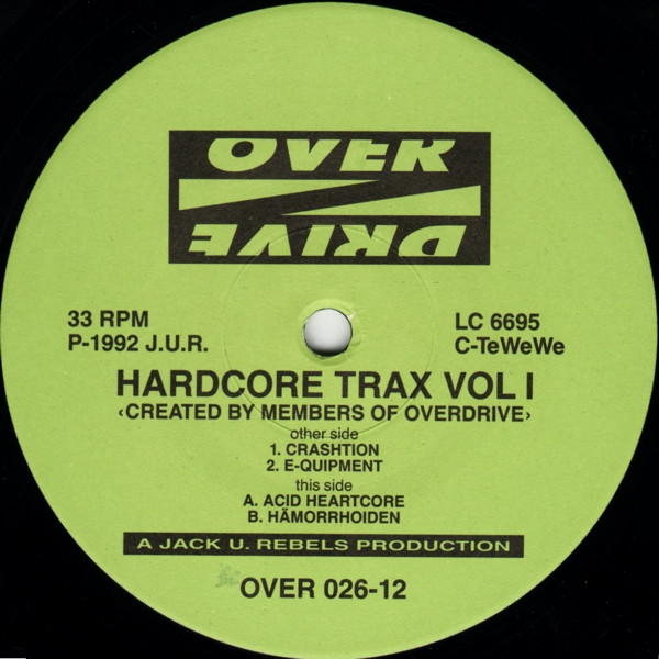 Various - Hardcore Trax Vol I | Overdrive (OVER 026-12) - 2