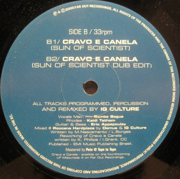 Friends From Rio - Cravo E Canela (Remixes By IG Culture) | Far Out Recordings (FARO 038) - 2 Friends From Rio - Cravo E Canela (Remixes By IG Culture) | Far Out Recordings (FARO 038) - 2