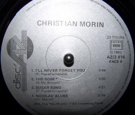 Christian Morin - Christian Morin | Disc'Az (AZ/2 416) - 4 Christian Morin - Christian Morin | Disc'Az (AZ/2 416) - 4