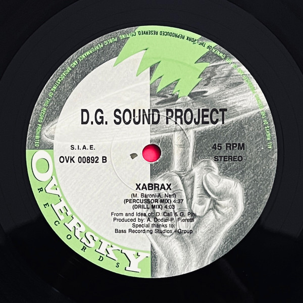 D.G. Sound Project - Xabrax | Oversky Records (OVK 00892) - 4
