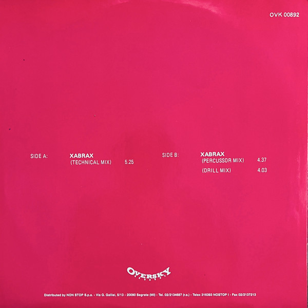 D.G. Sound Project - Xabrax | Oversky Records (OVK 00892) - 3