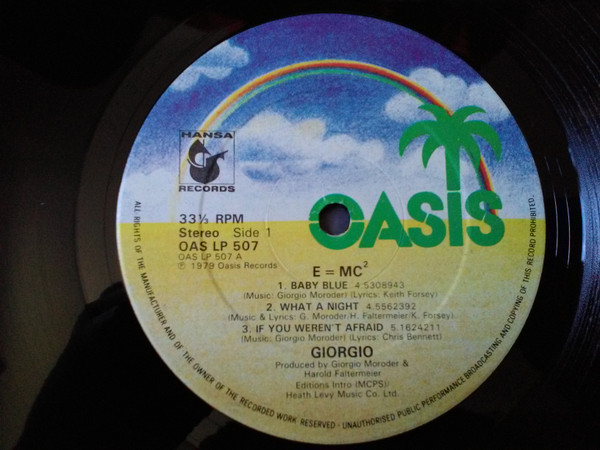 Giorgio Moroder - E=MC² | Oasis (OASLP 507) - 3 Giorgio Moroder - E=MC² | Oasis (OASLP 507) - 3