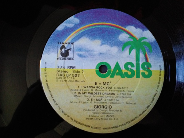 Giorgio Moroder - E=MC² | Oasis (OASLP 507) - 4 Giorgio Moroder - E=MC² | Oasis (OASLP 507) - 4