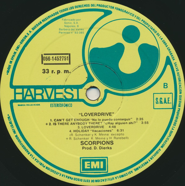 Scorpions - Lovedrive | Harvest (056-1452751) - 4