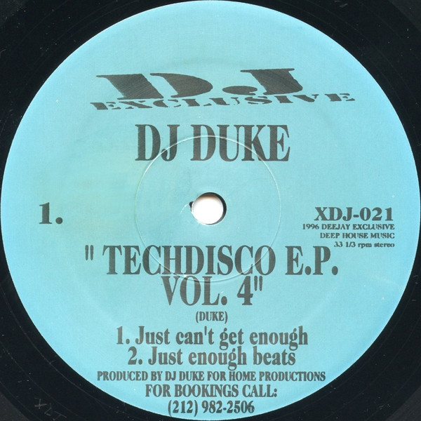 DJ Duke - Techdisco E.P. Vol. 4 | DJ Exclusive (XDJ-021)