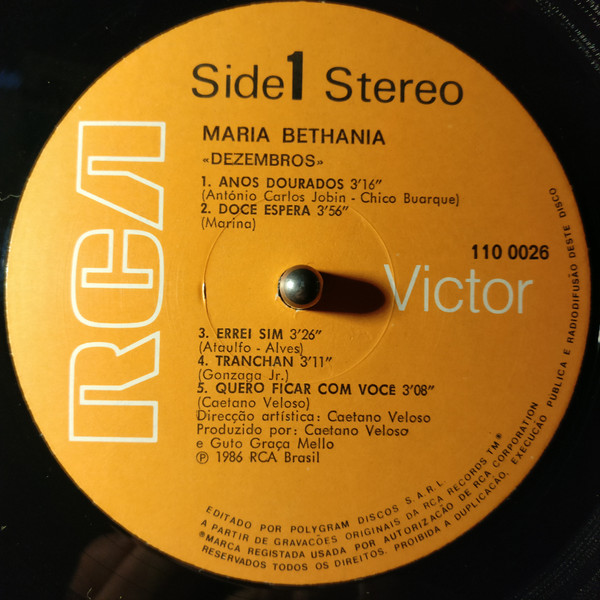 Maria Bethânia - Dezembros | RCA (110 0026)