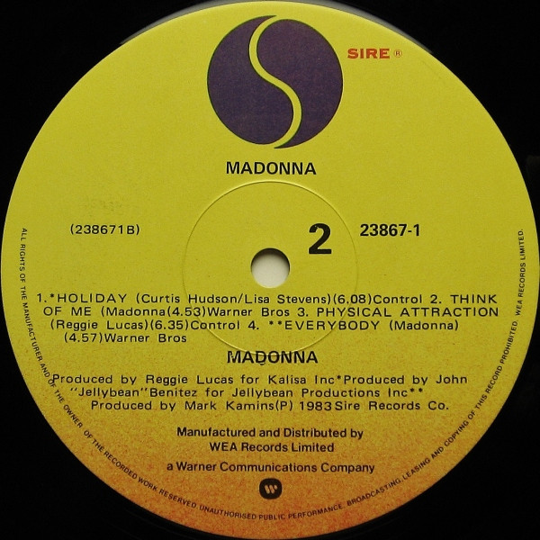 Madonna - Madonna | Sire (23867-1) - 3 Madonna - Madonna | Sire (23867-1) - 3