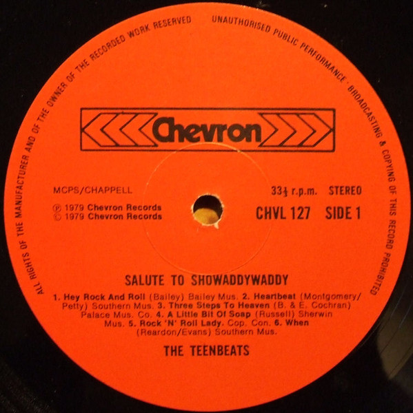 The Teenbeats - Salute To Showaddywaddy | Chevron (CHVL 127) - 3 The Teenbeats - Salute To Showaddywaddy | Chevron (CHVL 127) - 3