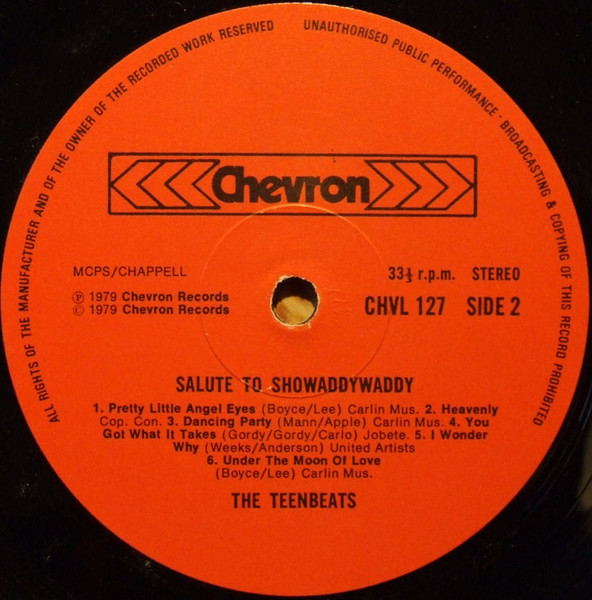 The Teenbeats - Salute To Showaddywaddy | Chevron (CHVL 127) - 4 The Teenbeats - Salute To Showaddywaddy | Chevron (CHVL 127) - 4