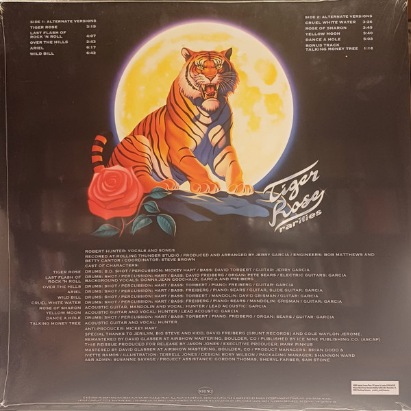 Robert Hunter - Tiger Rose Rarities | Rhino Records (R1 727431) - 2