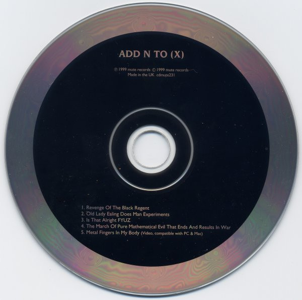 Add N To - Revenge Of The Black Regent | Mute (cdmute231) - 3