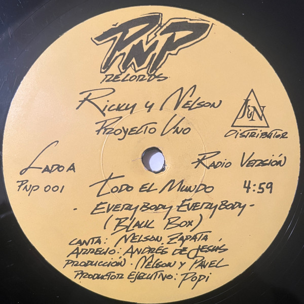 Rick Echavarría Y Nelson Zapata , Proyecto Uno - Todo El Mundo (Everybody Everybody) | PNP Records (PNP 001)