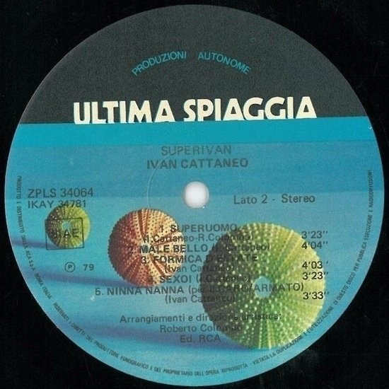 Ivan Cattaneo - Superivan | Ultima Spiaggia (ZPLS 34064) - 4