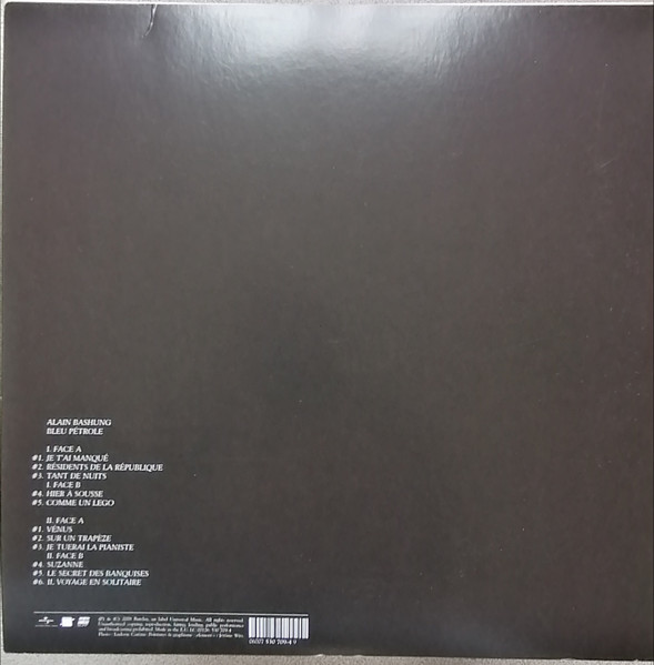 Alain Bashung - Bleu Pétrole | Barclay (530 709-4) - 2