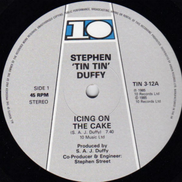 Stephen Duffy - Icing On The Cake | 10 Records (TIN 3-12) - 2
