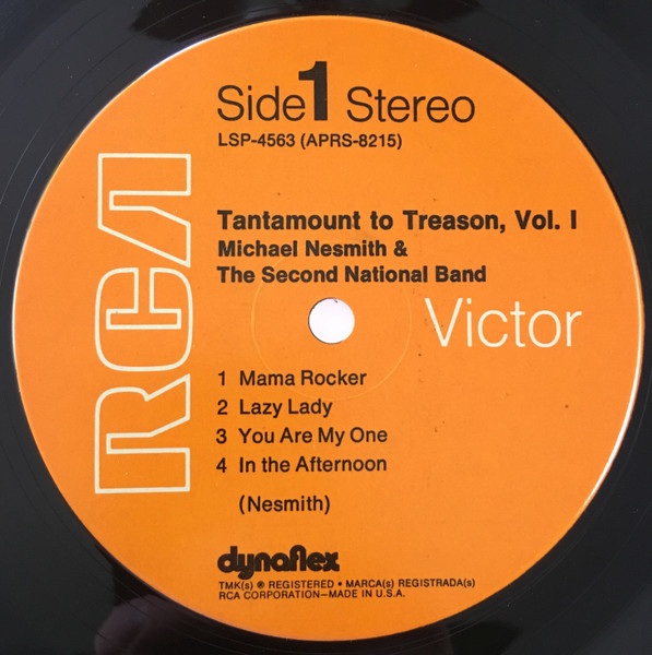 Michael Nesmith & The Second National Band - Tantamount To Treason Volume One | RCA Victor (LSP-4563) - 3