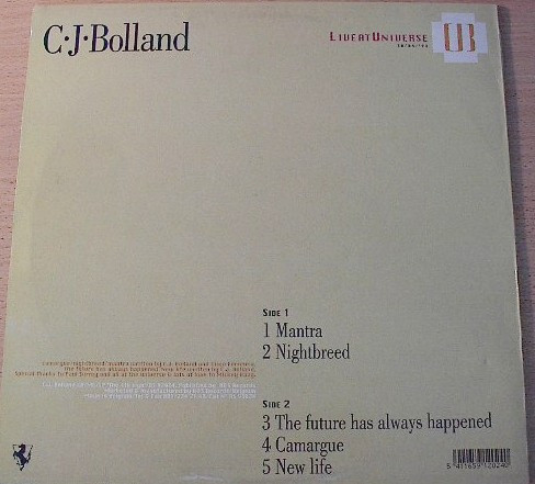 C•J•Bolland - Live At Universe 30-04-93 | R & S Records (RS 93024) - 2