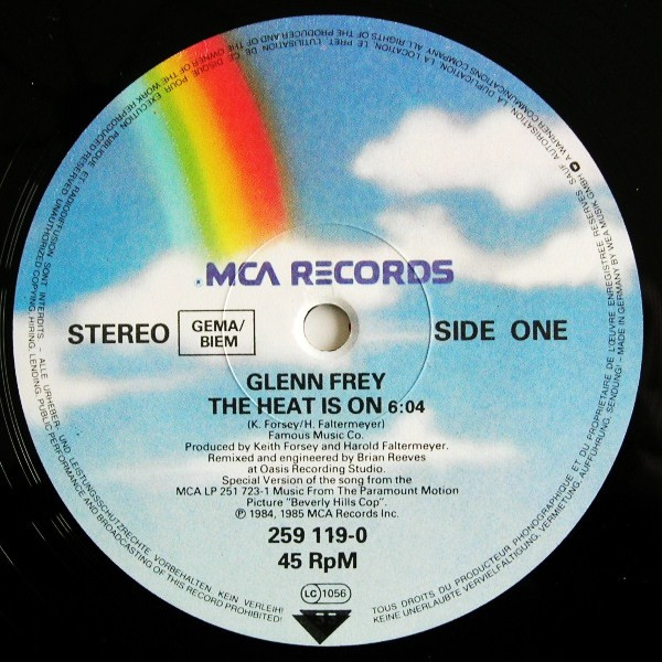 Glenn Frey - The Heat Is On | MCA Records (259 119-0) - 3