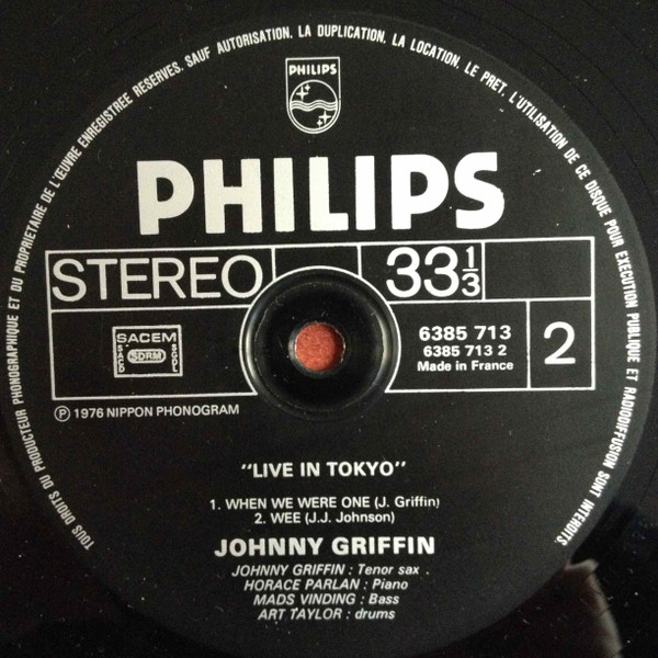 Johnny Griffin - Live In Tokyo | Philips (6385 713) - 4