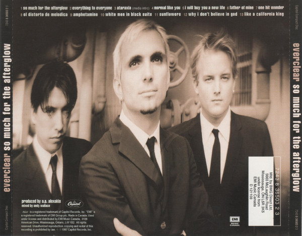 Everclear - So Much For The Afterglow [CD] | Capitol Records (7243 8 36503 2 3) - 2