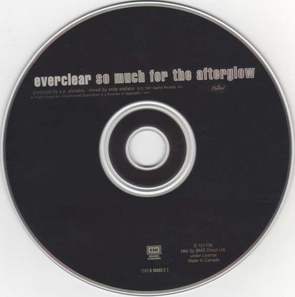 Everclear - So Much For The Afterglow [CD] | Capitol Records (7243 8 36503 2 3) - 3