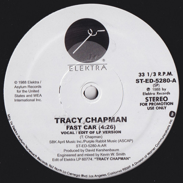 Tracy Chapman - Fast Car | Elektra (ST-ED-5280) - main