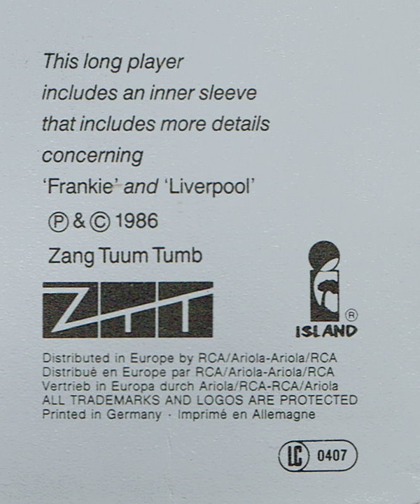 Frankie Goes To Hollywood - Liverpool | Island Records (207 896) - 8