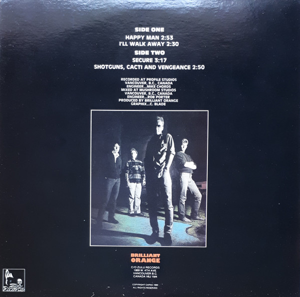 Brilliant Orange - Happy Man | Zulu Records (ZULEP 3) - 2